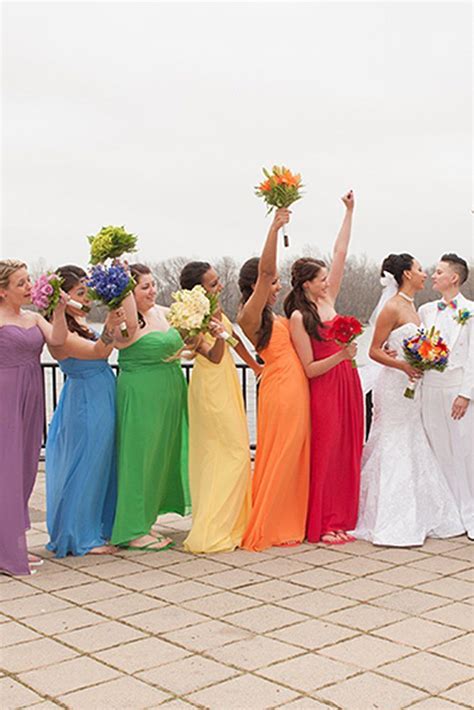 lesbian wedding suits ideas|gay bridesmaid dresses.